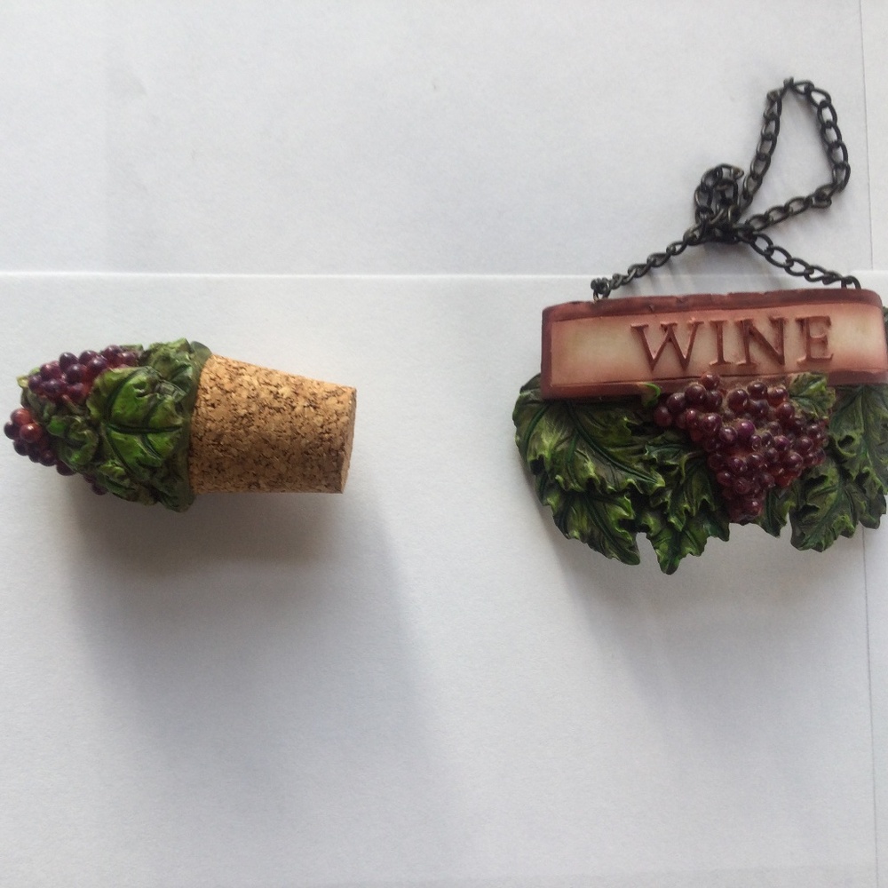 Hanging Wine sign and Cork